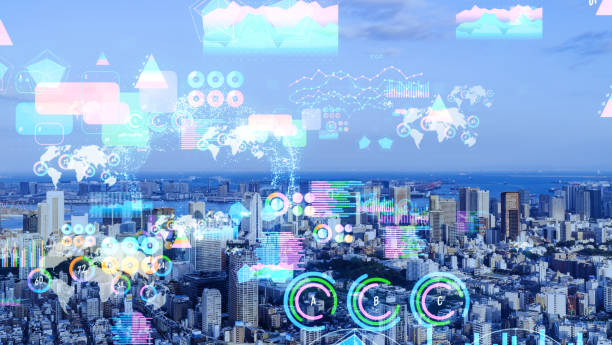 istock Smart city and statistics concept. IoT (Internet of Things). 1132912544