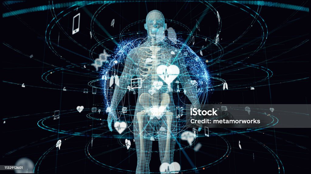 Medical technology concept. The Human Body Stock Photo