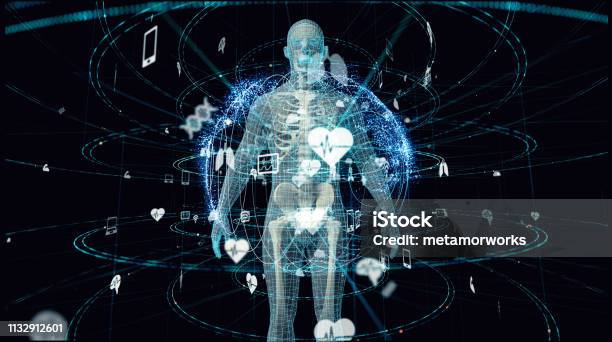 Medical Technology Concept Stock Photo - Download Image Now - The Human Body, Healthcare And Medicine, Wearable Computer