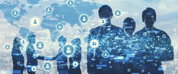 istock Network of business concept. 1132912639