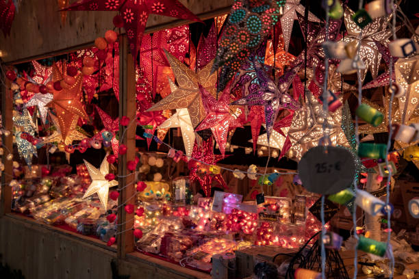 istock Leipzig Christmas markets. Stars 1132914527