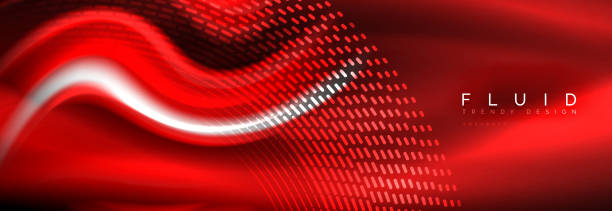 istock Fluid color neon wave lines background, neon liquid color futuristic paint template 1132915379