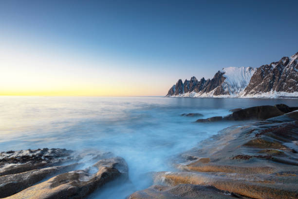 istock Sunset over Okshornan mountain range in Northern Norway in winter 1132915542