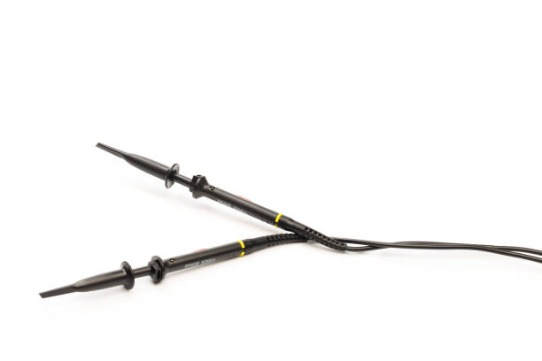 istock oscilloscope probe isolated on white, close up 1132925654