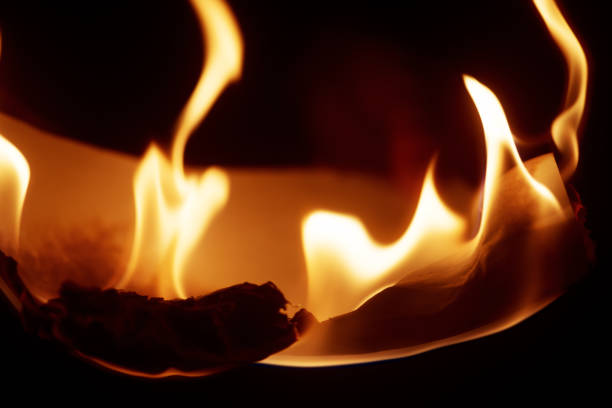 Fire - Natural Phenomenon, Flame, Igniting, BurningEmber, Paper