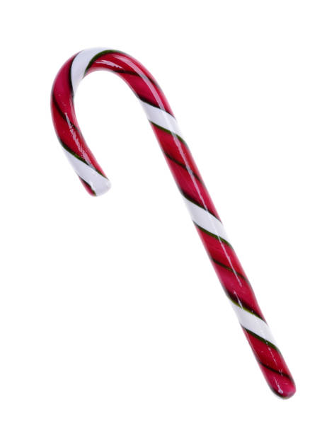 istock traditional christmas candy cane, isolated 1132927035