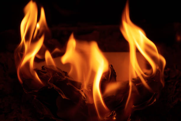 Fire - Natural Phenomenon, Flame, Igniting, BurningEmber, Paper