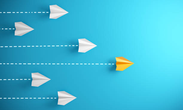 istock Leadership Concept With Paper Airplanes 1132929483