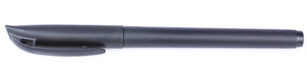 istock Black ballpoint pen isolated on white background 1132930467