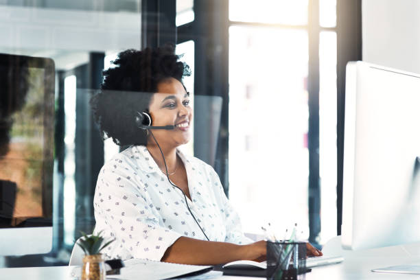 istock Our agents always offer the friendliest service 1132935388