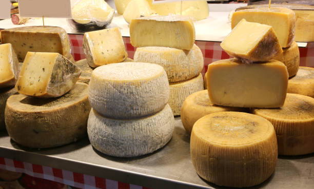 dairy that sells cheese seasonings dairy that sells cheese seasonings such as pecorino or parmesan pecorino romano stock pictures, royalty-free photos & images
