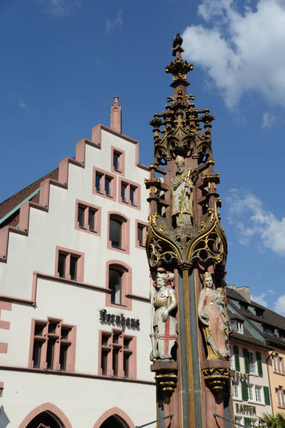 istock Fish fountain in Freiburg 1132937665