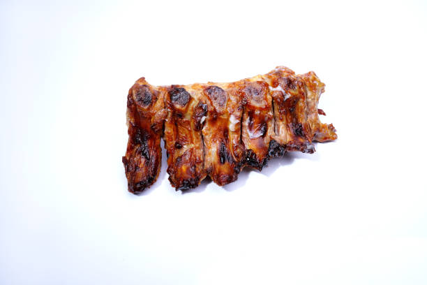 istock Pork spare ribs grill on white background 1132938355