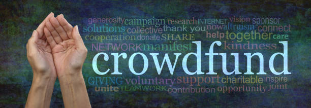 istock Crowdfunding concept tag word cloud banner 1132942688