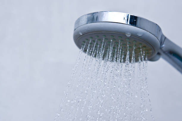 istock Modern shower head detail 1132944615