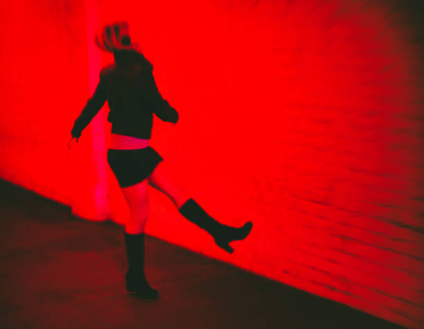 istock Luise is dancing in the city and have fun 1132944992