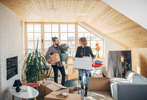 istock Couple moving in into new home 1132946907