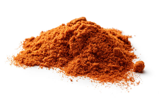 Seasoning: Chili Powder Isolated on White Background