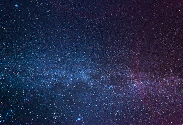 istock Night stars and milky way in winter 1132947811