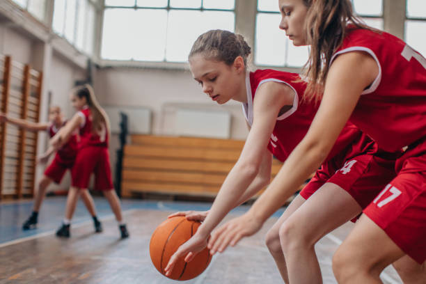 istock Female basketball match 1132947893