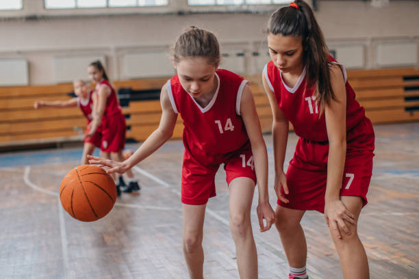 istock Female basketball match 1132948462