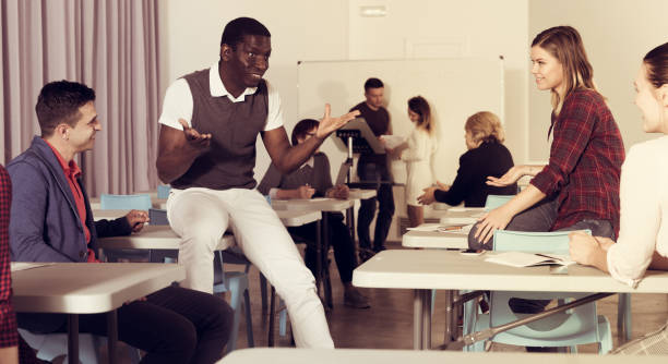istock Adult students during recess 1132956422