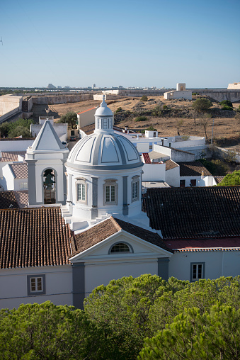 the town of Castro Marim at the east Algarve in the south of Portugal in Europe.