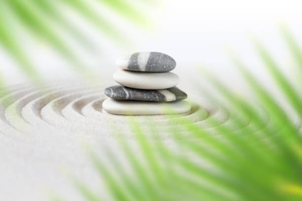 istock Zen natural japanese garden background 1132960763