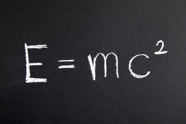 Formula E=mc2 Blackboard, Chalk - Art Equipment,Education,Hand Writing,Textured drawing of a advanced math formulas stock pictures, royalty-free photos & images