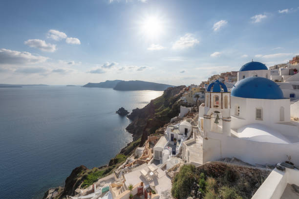 istock Santorini island at sunset, Greece 1132966515