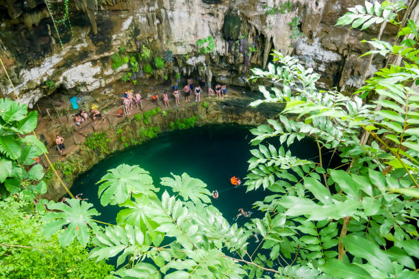 istock Cenote, Valladolid, Yucatan, Mexico 1132969155