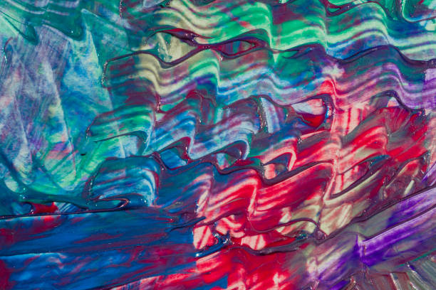 istock Abstract art colourful background. Hand-painted background.  - Image 1132969446