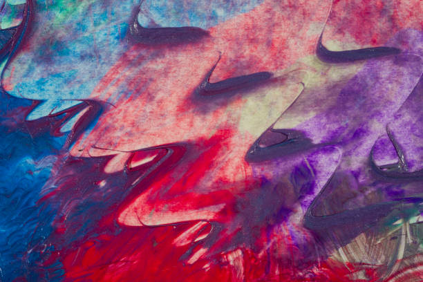 istock Abstract art colourful background. Hand-painted background.  - Image 1132970027