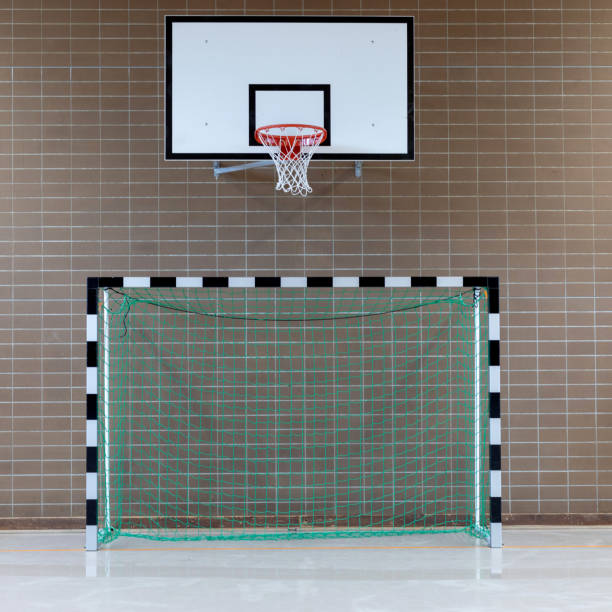 istock Empty european gym class for school sports 1132970748