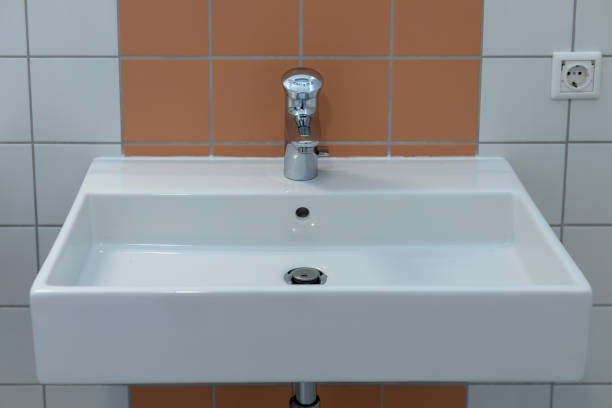 istock Modern faucet and sink in the bathroom 1132970986