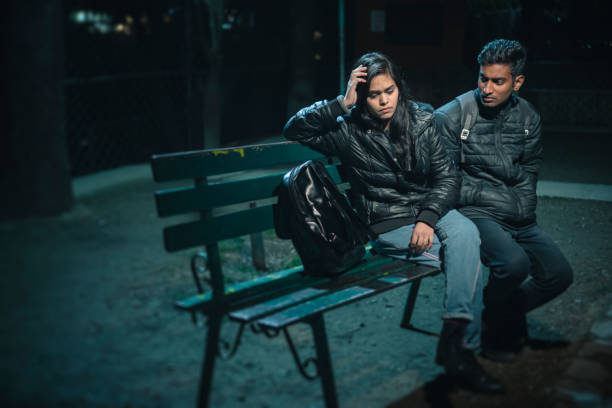 istock Serious discusses between young woman and man. 1132972262