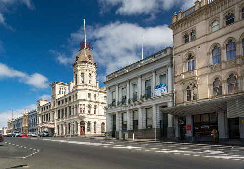 View of Sturt Street in the city of Ballarat, Victoria, Australia