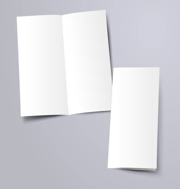 szablon ulotki - greeting card blank three dimensional shape invitation stock illustrations