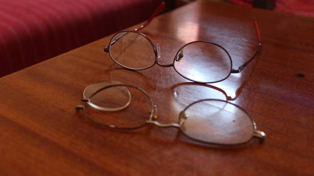 istock Broken reading glasses and new ones 1132980973