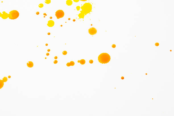 istock Watercolour Coloured Paint Drips Splatters and spots for Background 1132982173