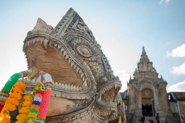 The Wat Prathat Lampang Luang near of the city of Lampang in North Thailand.