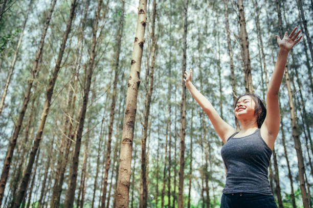 istock An Asian girl is exercise 1132990000