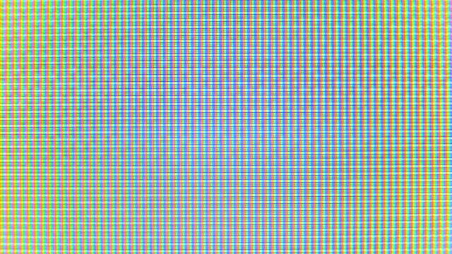 Close-up of the Monitor's Pixels