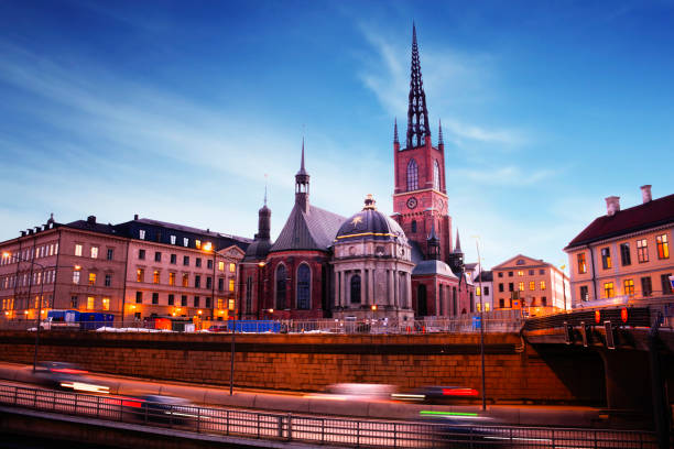 Riddarholmen Church, Stockholm stock photo