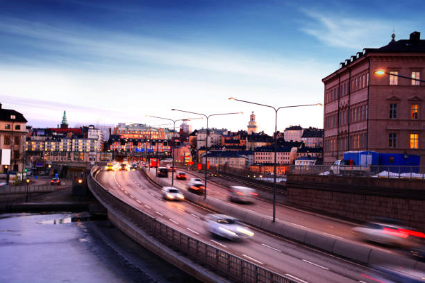 Central Bridge Road, Stockholm stock photo