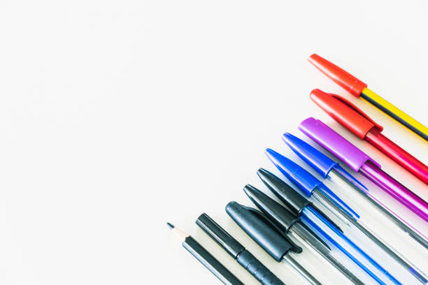 istock business and school supplies on white background 1132999794