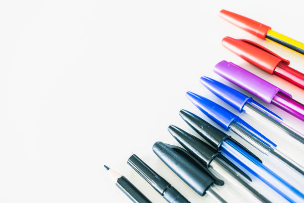 istock business and school supplies on white background 1132999796