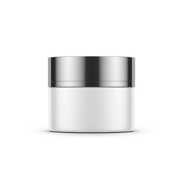 istock White cylindrical jar mockup with chrome lid for cosmetics isolated on white 1133001816