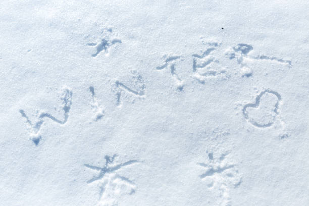 istock Winter word written on a snow 1133003611
