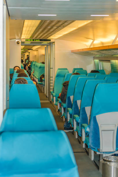 maglev train interior view, shanghai, china - transrapid international stock-fotos und bilder